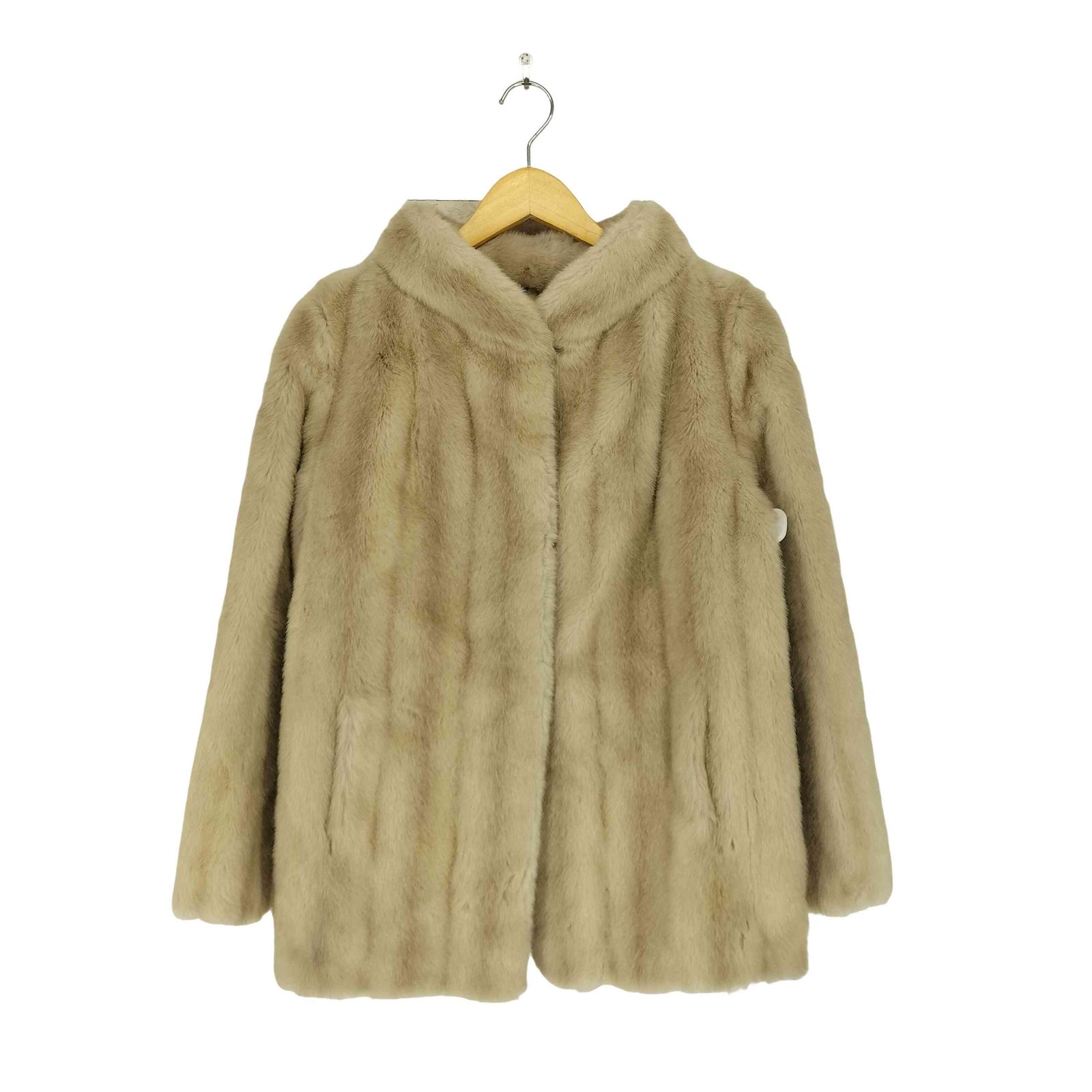 USED古着(ユーズドフルギ) フェイクファーコート レディース 表記無 【中古】【ブランド古着バズストア】 ユーズドフルギ USED古着 フェイクファージャケット レディース 表記無