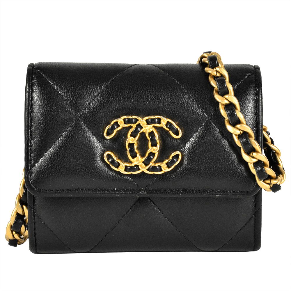 シャネル CHANEL ミニ チェーンウォレット ショルダーバッグ レザー