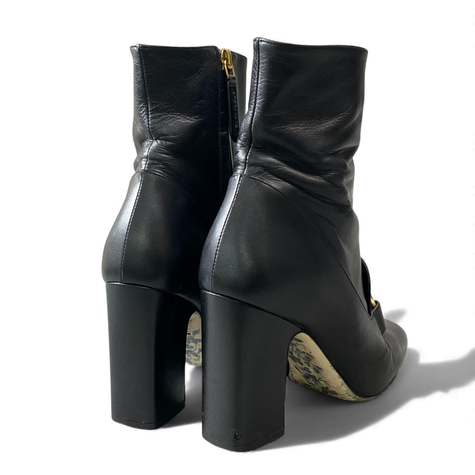 1L11 GUCCI グッチ ダブルG GGマーモント ショートブーツ チャンキー