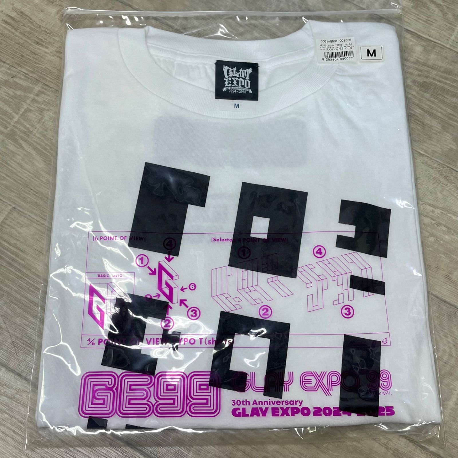 GLAY EXPO 30th Anniversary Tシャツ M ☆未使用☆ 30th Anniversary GLAY EXPO 2024-2025 リバイバルTシャツ