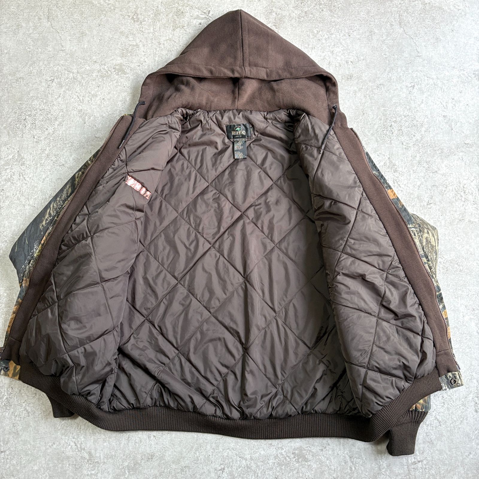 Bass Pro Shops REDHEAD リアルツリーカモ 中綿ジャケット 00s Bass Pro Shops RED HEAD RealTree Hooded Jacket バスプロ