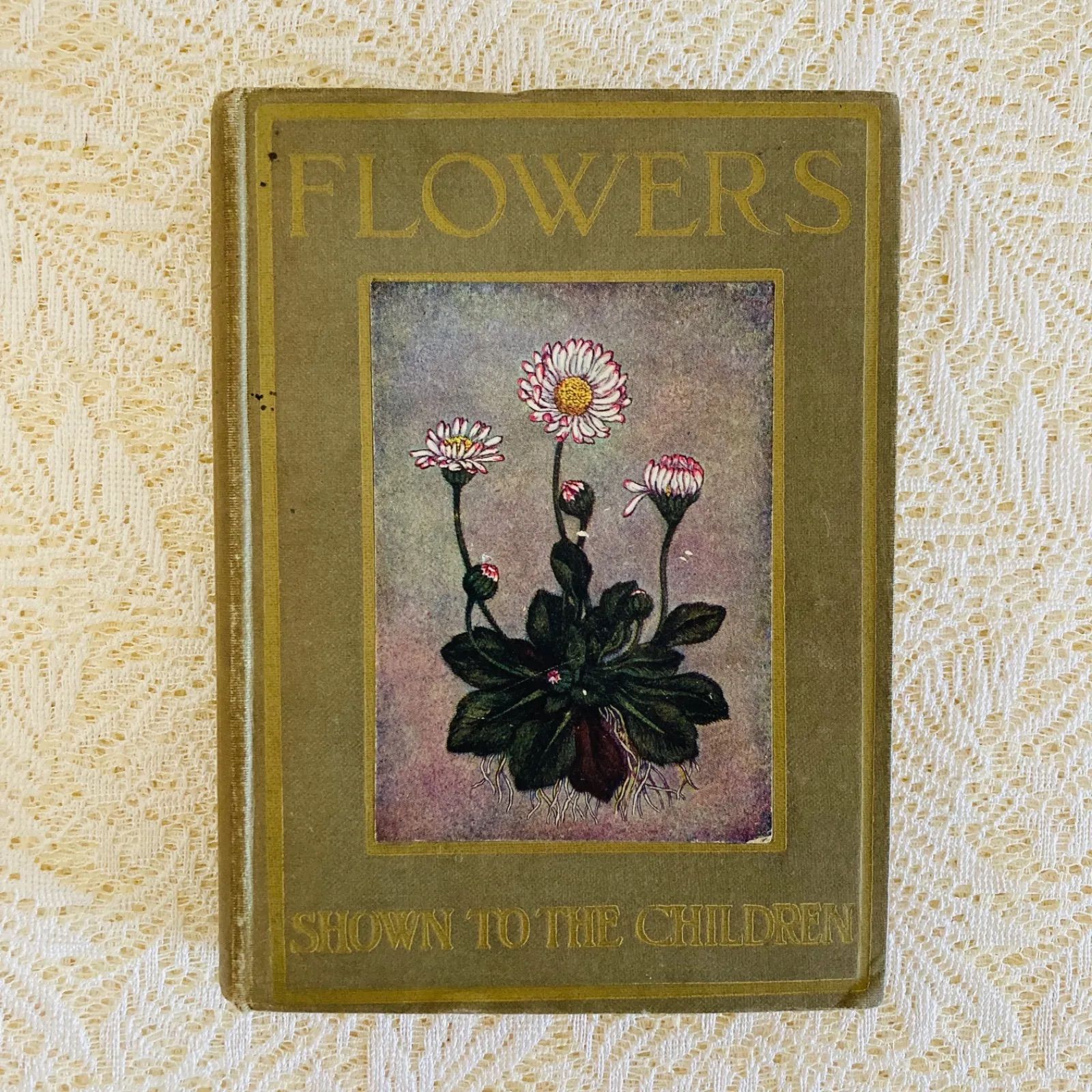 1860年頃 イギリスのハーブの図鑑　アンティーク FLOWERS イギリスのアンティーク植物図鑑 美しいカラー図版48点収録