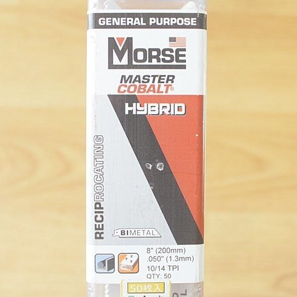 MORSE|モールス 200 mm 10|14 TPI マスターコバルトハイブリッド レシプロソーブレード 替刃