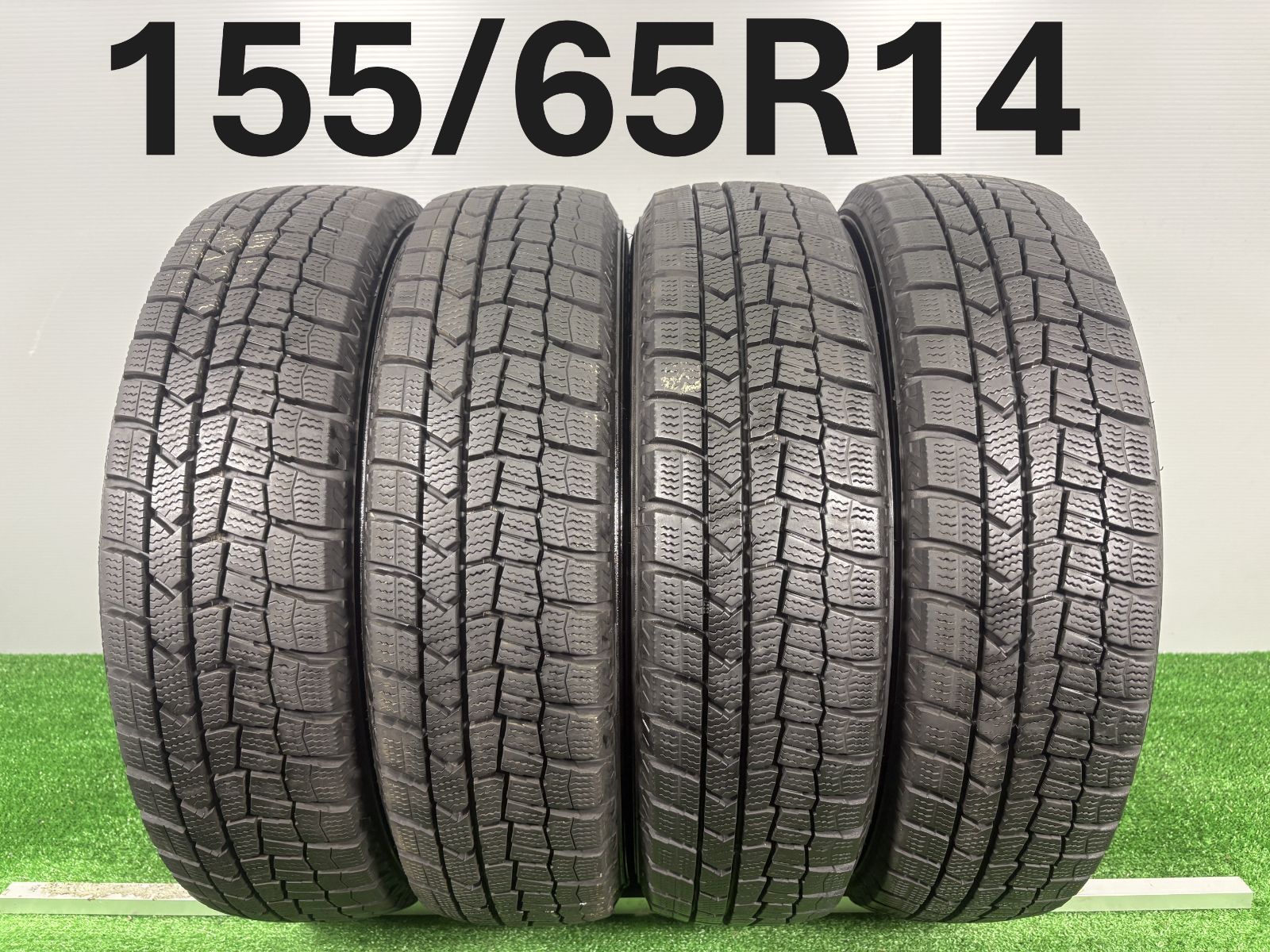 送料無料☆155/65R14 ダンロップ WM02年製 4本 冬 タイヤ スタッドレス