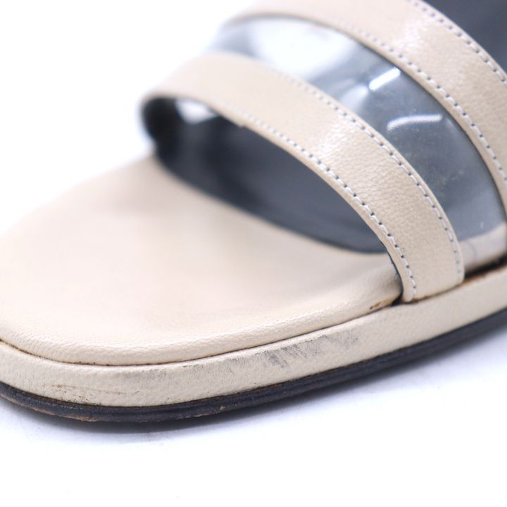 グッチ ミュール サンダル ハイヒール ブランド 靴 イタリア製 レディース 36. アイボリー GUCCI