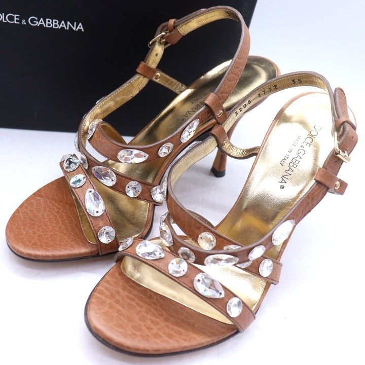 ドルチェ&ガッバーナ サンダル ストラップ ハイヒール ブランド 靴