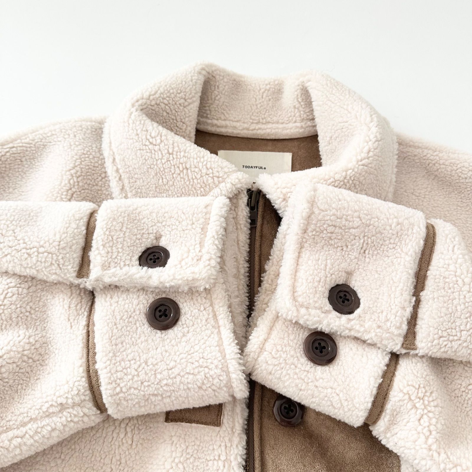 新品 TODAYFUL トゥデイフル ボンディングボアコート Bonding Boa Coat