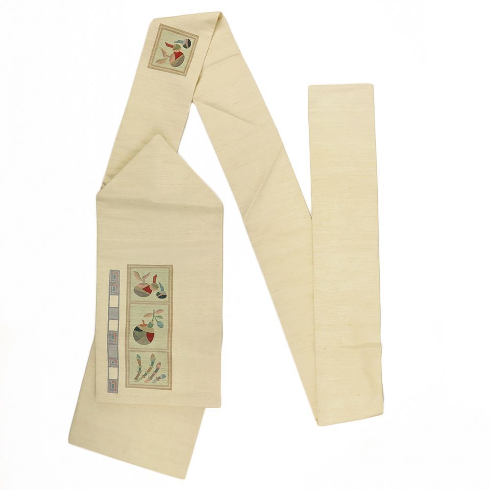 正絹 クリーム色