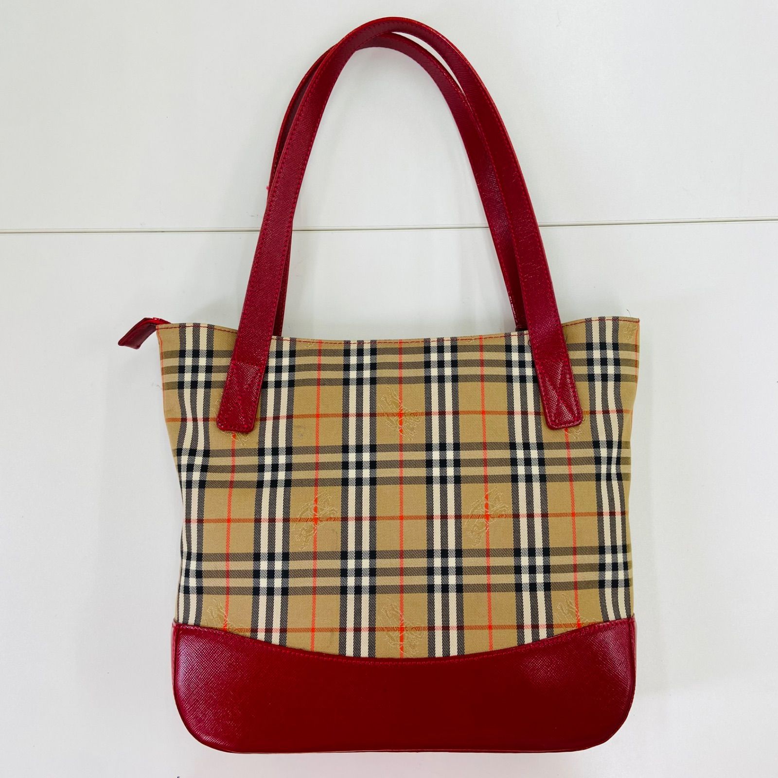 美品】BURBERRY バーバリー ノバチェック トートバッグ ファッション