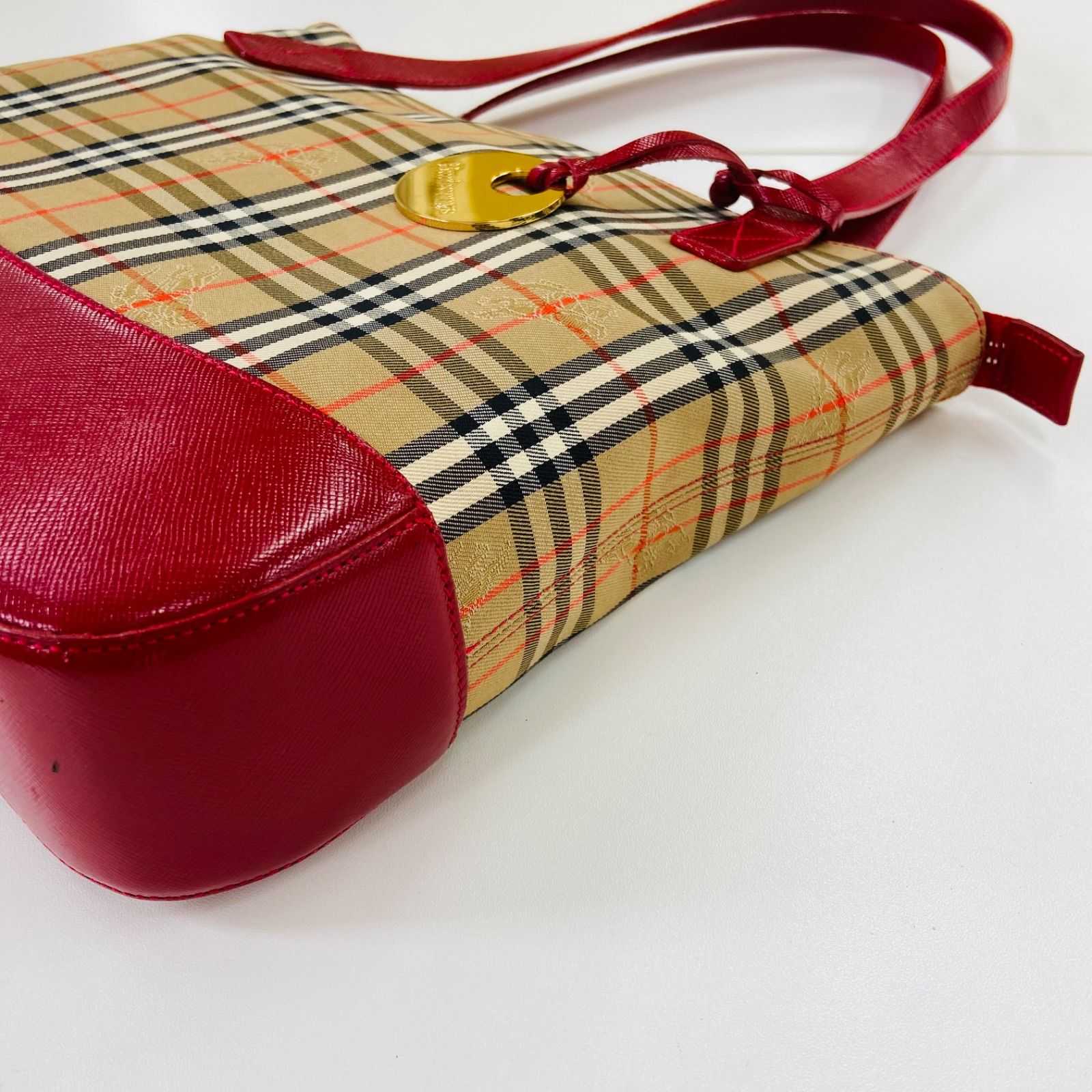 美品】BURBERRY バーバリー ノバチェック トートバッグ ファッション