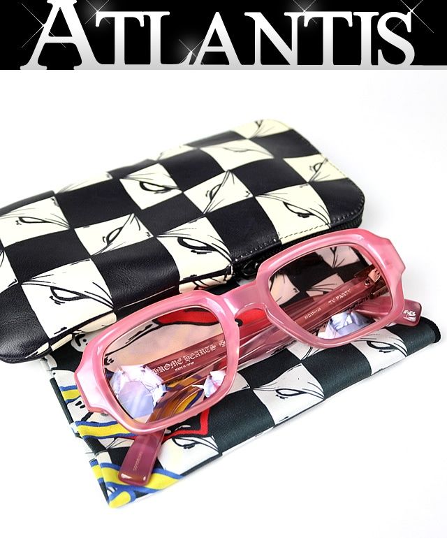 CHROME HEARTS クロムハーツ TV PARTY サングラス 眼鏡 アイウェア メンズ SV 925 ピンク 101119