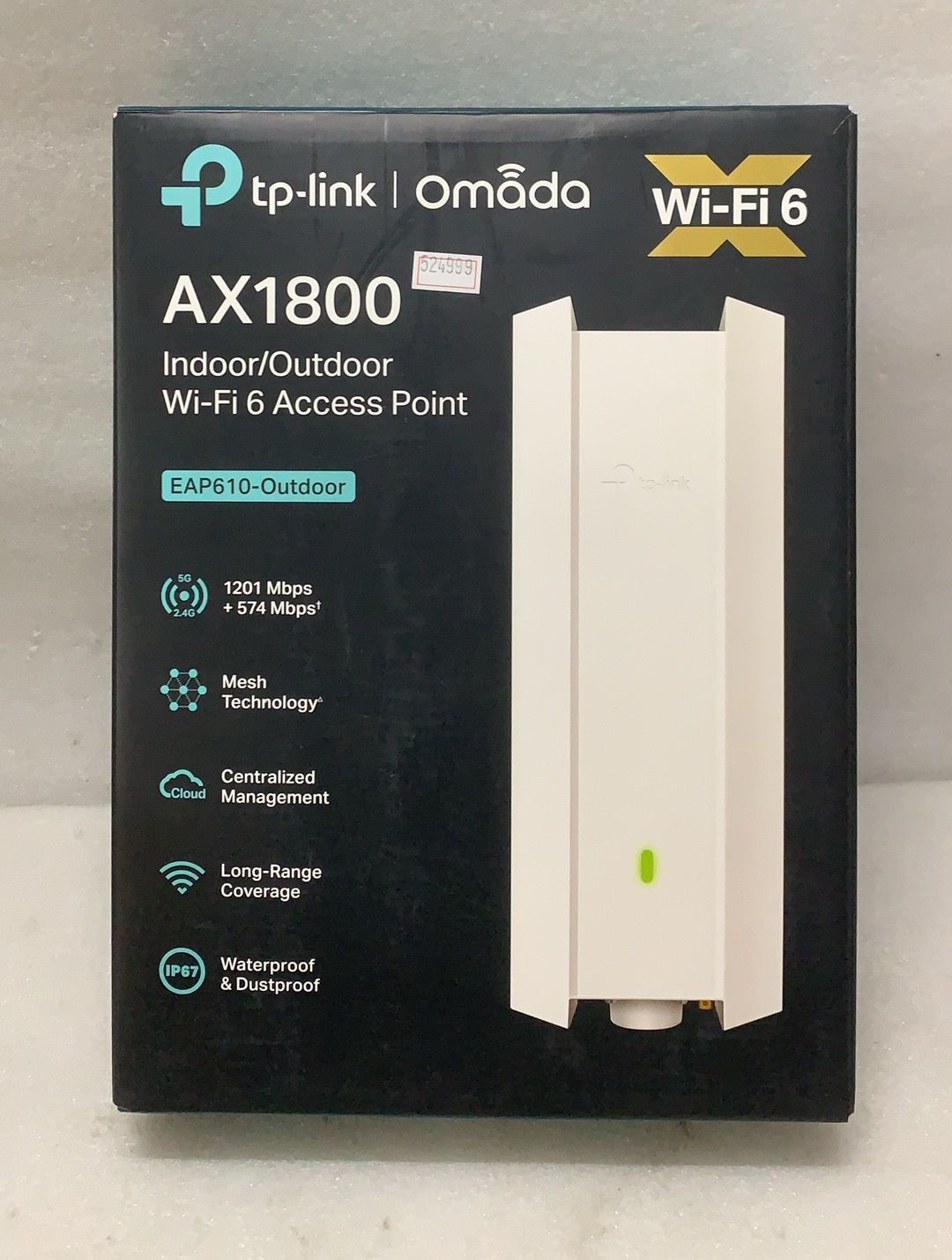 TP-Link EAP610-Outdoor AX1800 屋内外対応 Wi-Fi 6アクセスポイント