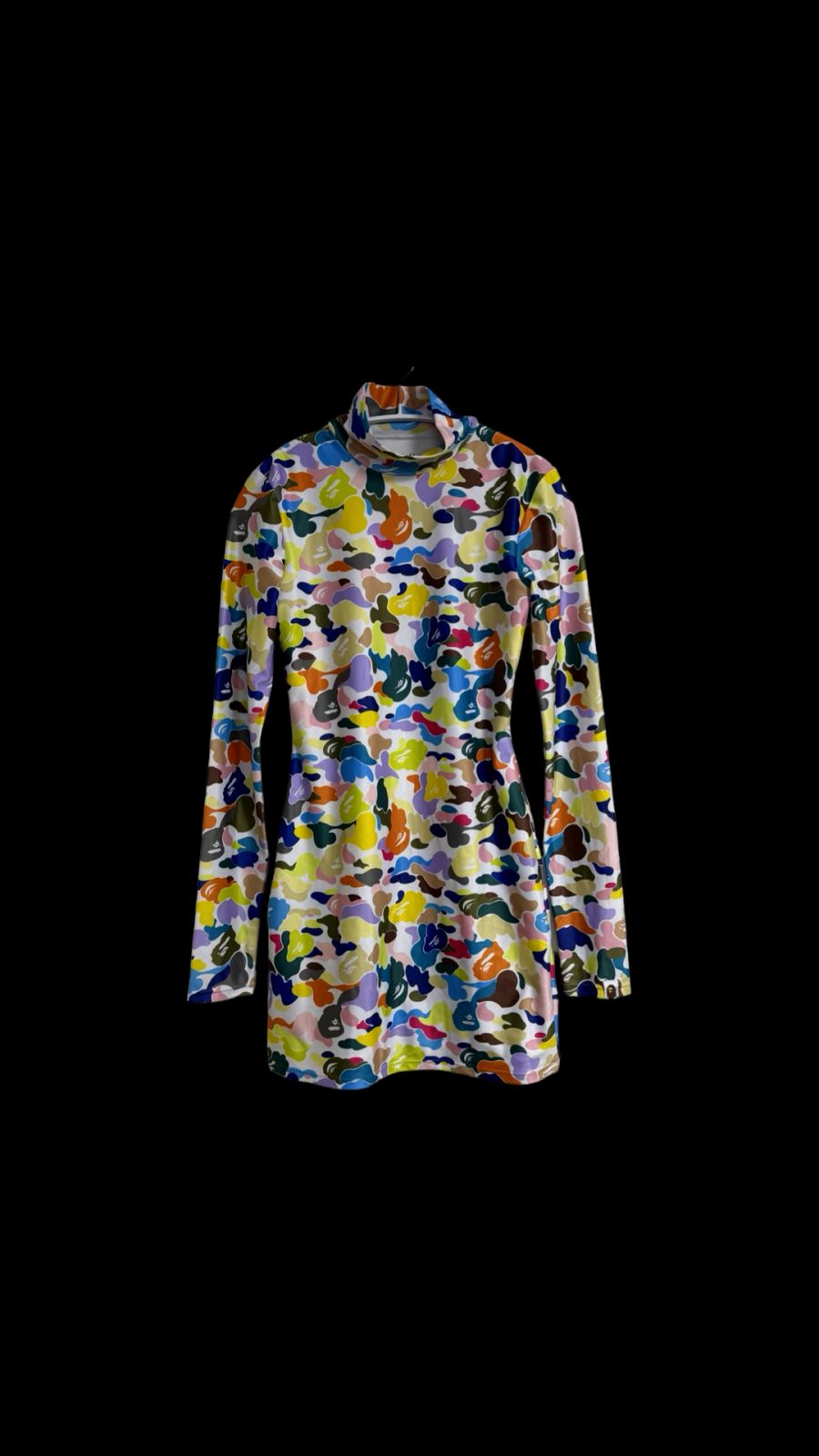 A BATHING APE マルチカモ タートルネック ONE PIECE