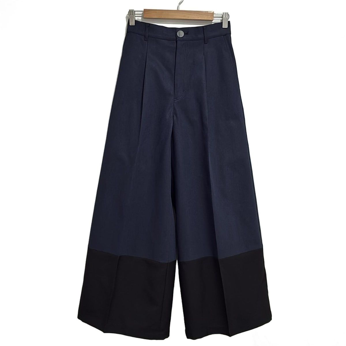 ADORE アドーア ジーンズ サイズ36 S レディース ブロッキングデニムパンツ 531-4130020 ネイビー フルレングス