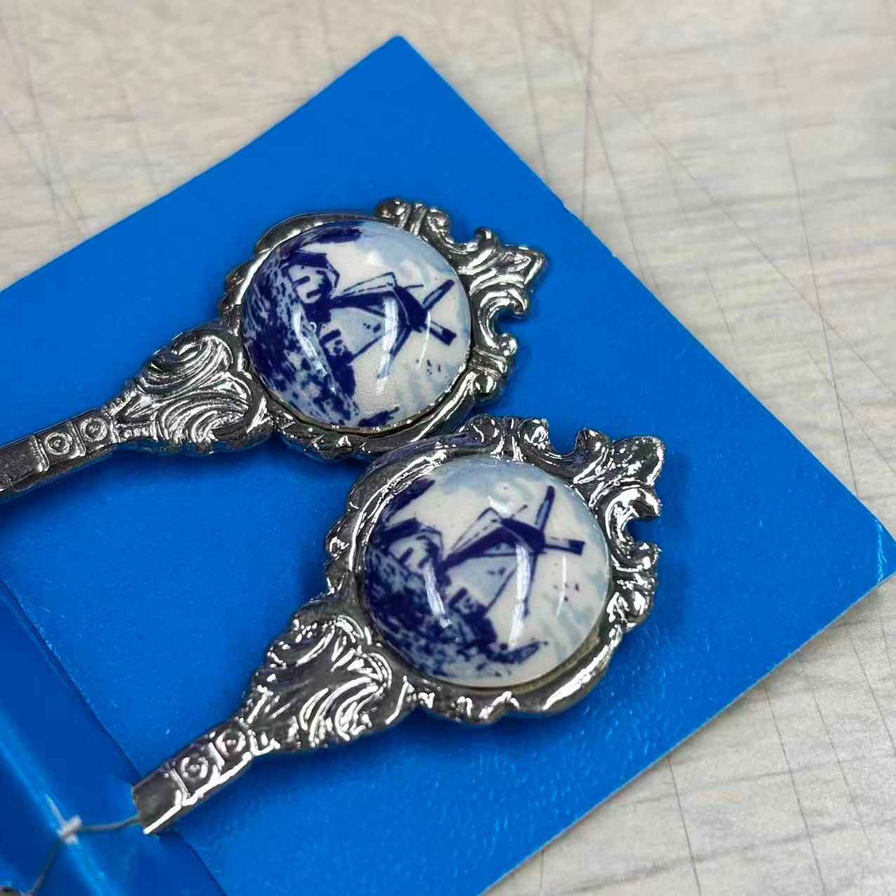 Holland デルフト焼き スプーン オランダ製 - メルカリ