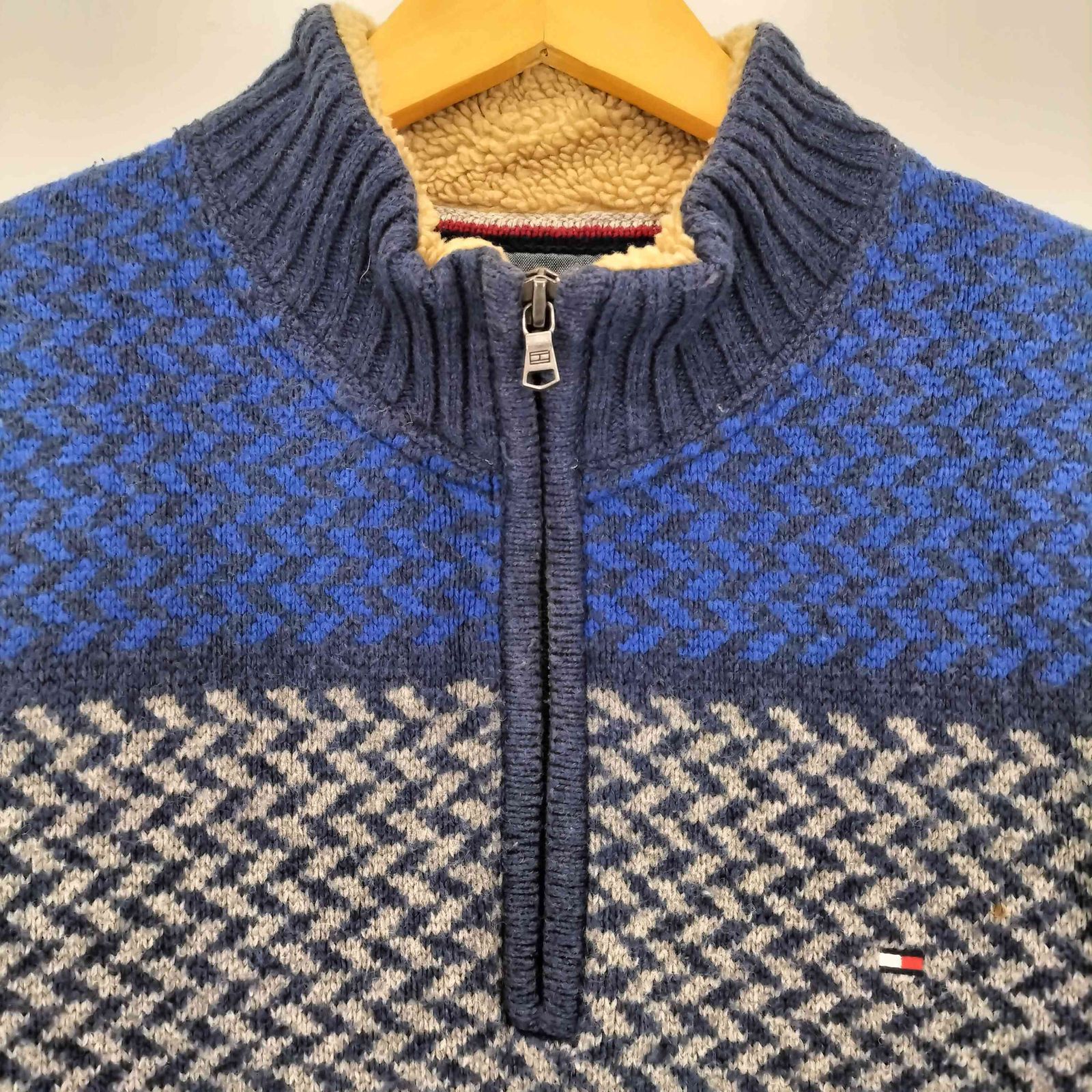 トミーヒルフィガー TOMMY HILFIGER LUXURY BLEND マルチボーダー 