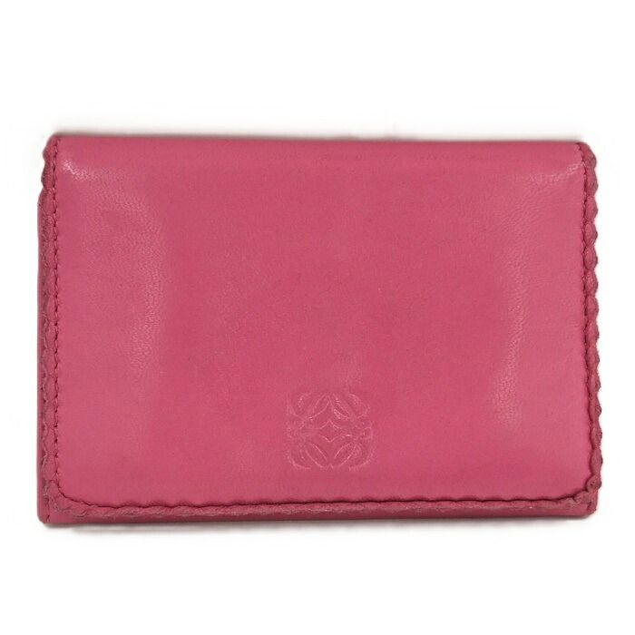LOEWE カードケース レザー ピンク LOEWE カードケース レザー ピンク
