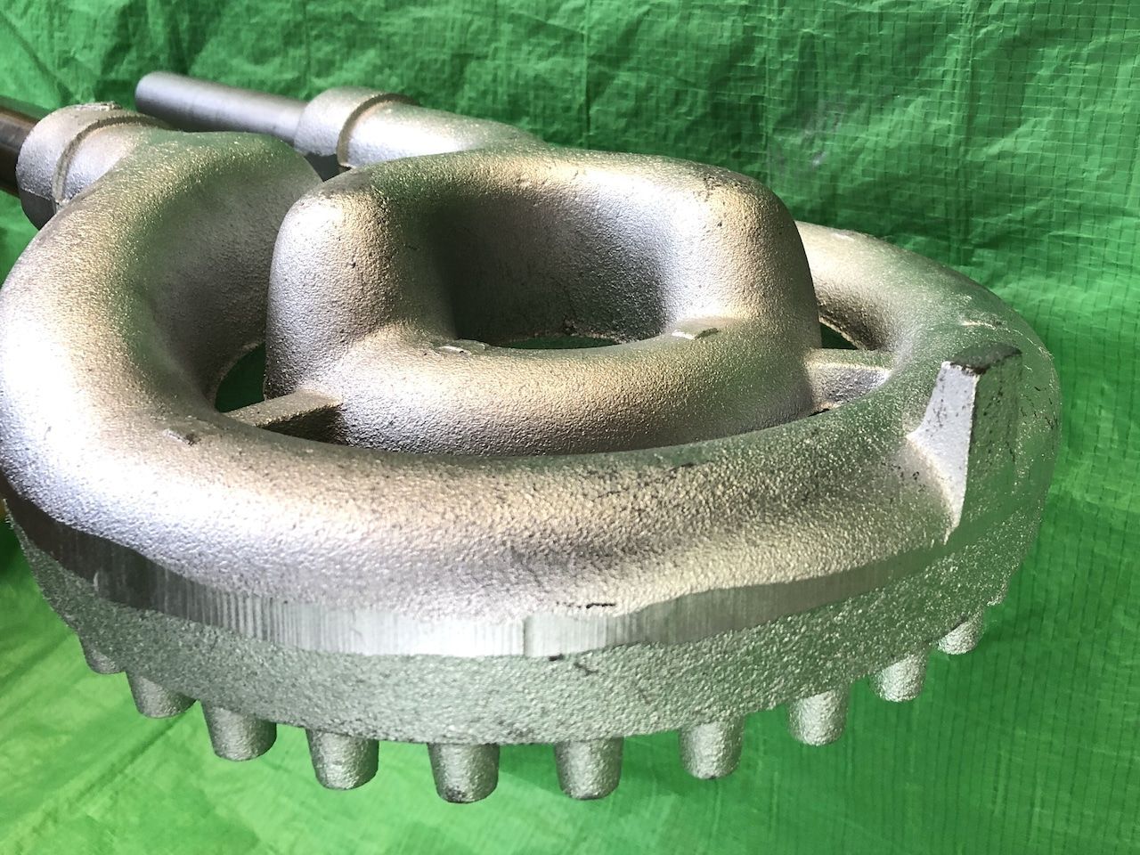  １０インチ中華バーナー 混合管パイプ付 ２5㎝Φ パイプ寸法オーダー料金込みの値段です 鋳鉄製バーナー 業務用厨房器具 ガスバーナー 中華レンジバーナー ガスコンロ 交換用 調整法説明付き その他 調理器具