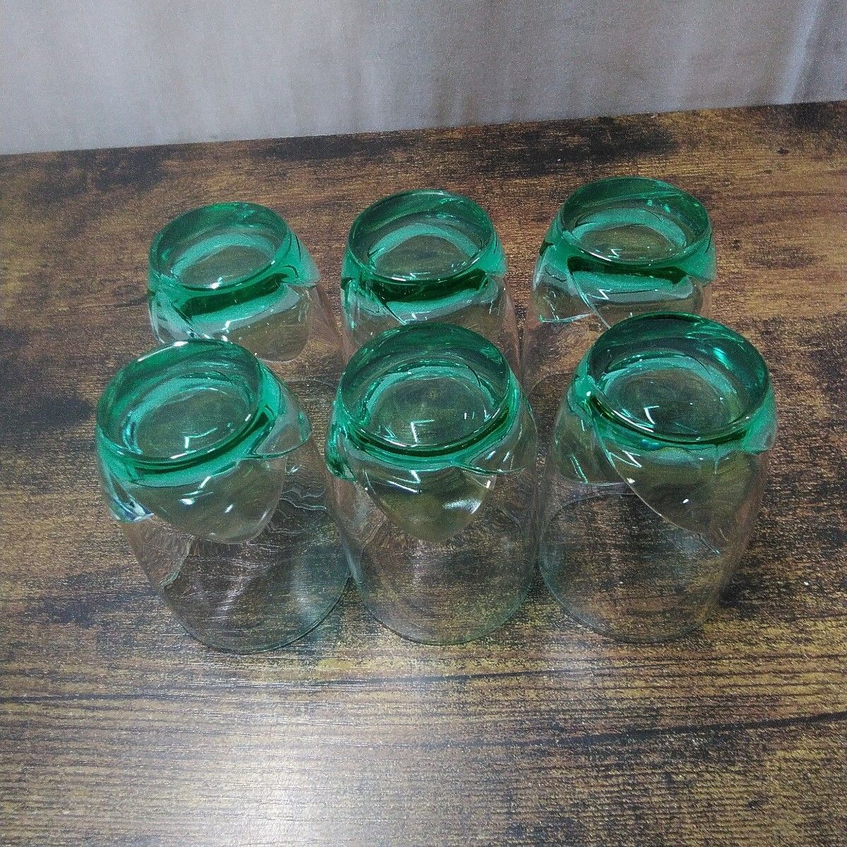 イタリア製 ボルミオリロッコ グラス 「BOUQUET グリーンアクセント