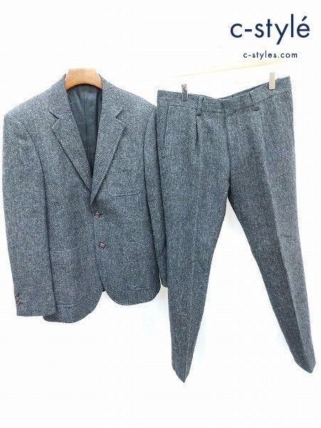 I 955 Mr. ミスタージェントルマン スーツ L ダークグレー系 ESFW-JK 03 ESFW-TR ヘリンボーン柄 | T