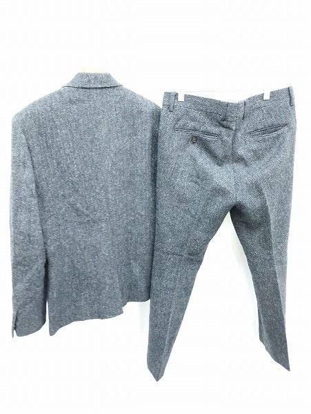 I 955 Mr. ミスタージェントルマン スーツ L ダークグレー系 ESFW-JK 03 ESFW-TR ヘリンボーン柄 | T