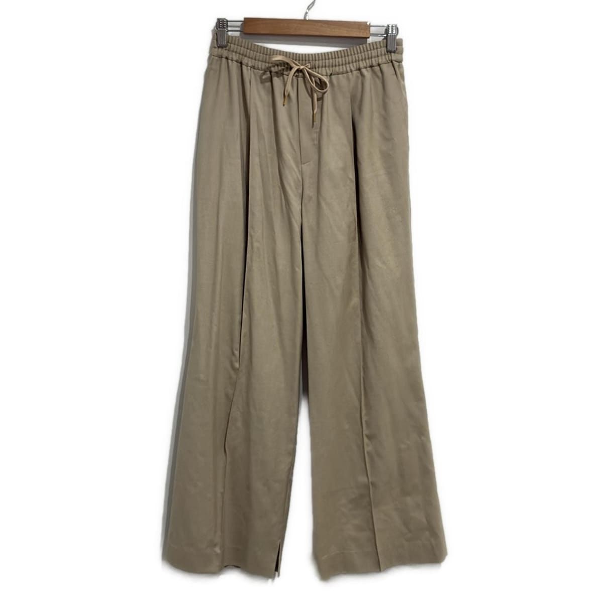 ADORE アドーア パンツ サイズ38 M レディース クリアツイルパンツ 531-4230608 ベージュ フルレングス|ウエストゴム