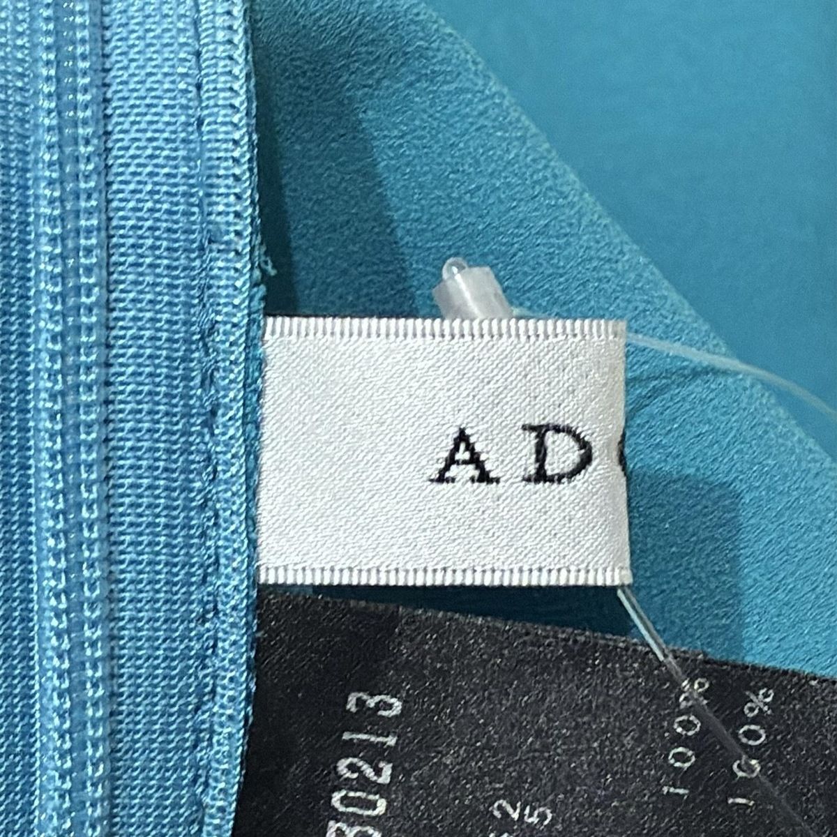 ADORE アドーア パンツ サイズ36 S レディース クリアボンディングパンツ 531-1130213 ブルーグリーン フルレングス ウエストゴム ワンピース 秋コーデ