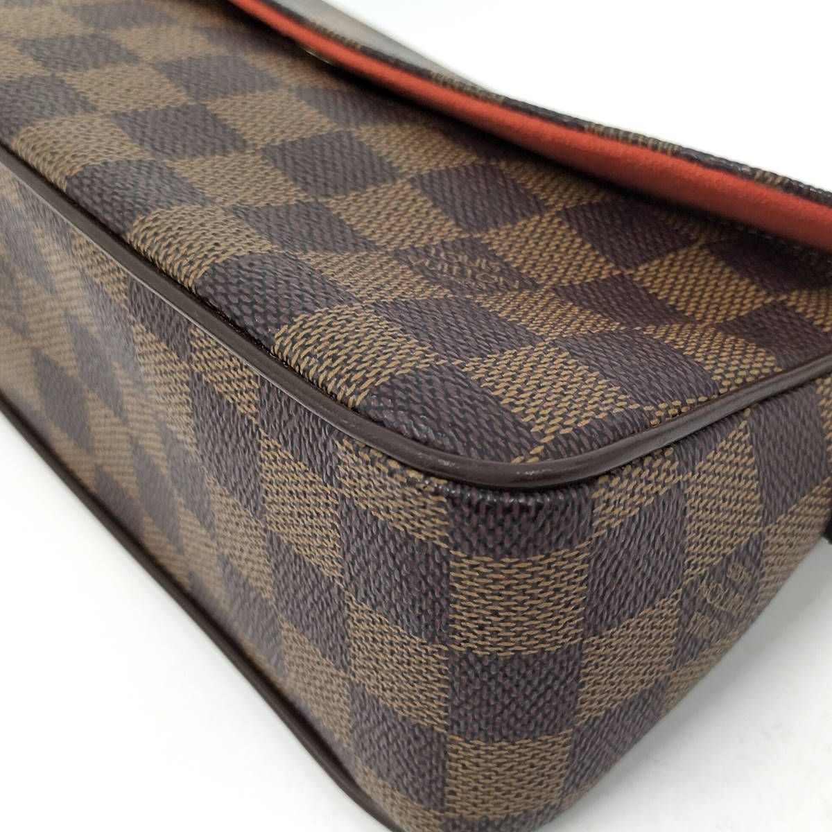 LOUIS VUITTON レコレータ ハンドバッグ ダミエ エベヌ ブラウン
