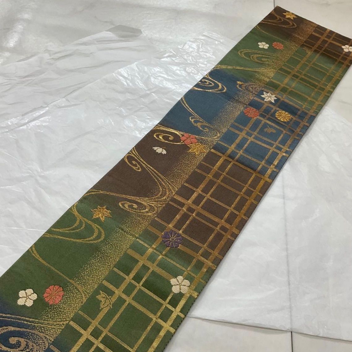 ○kimono+one○kimonoarisa○未使用同然○最高級西陣織唐織○手織正絹