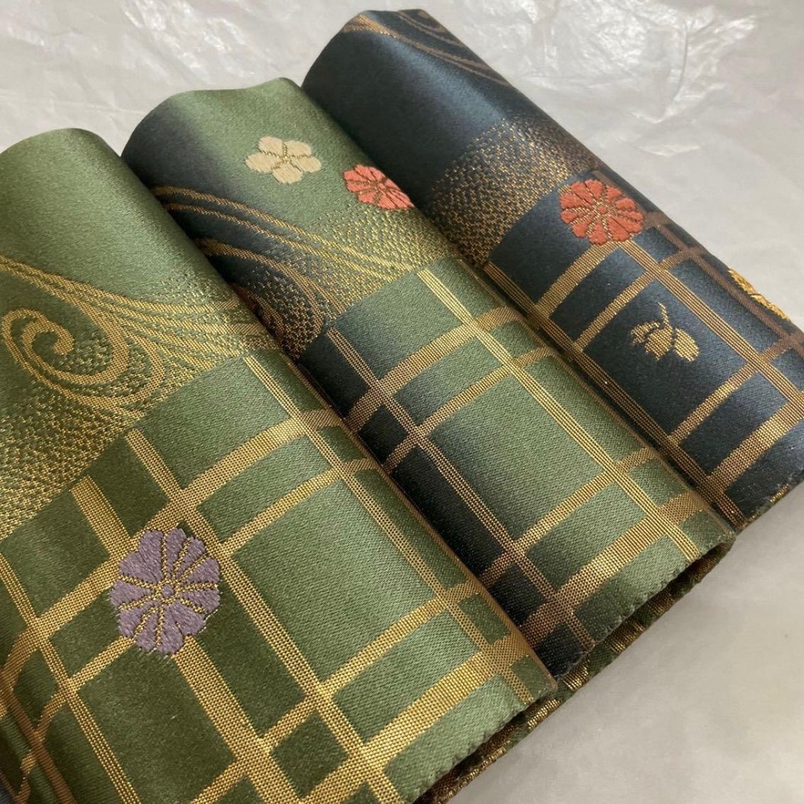 ○kimono+one○kimonoarisa○未使用同然○最高級西陣織唐織○手織正絹