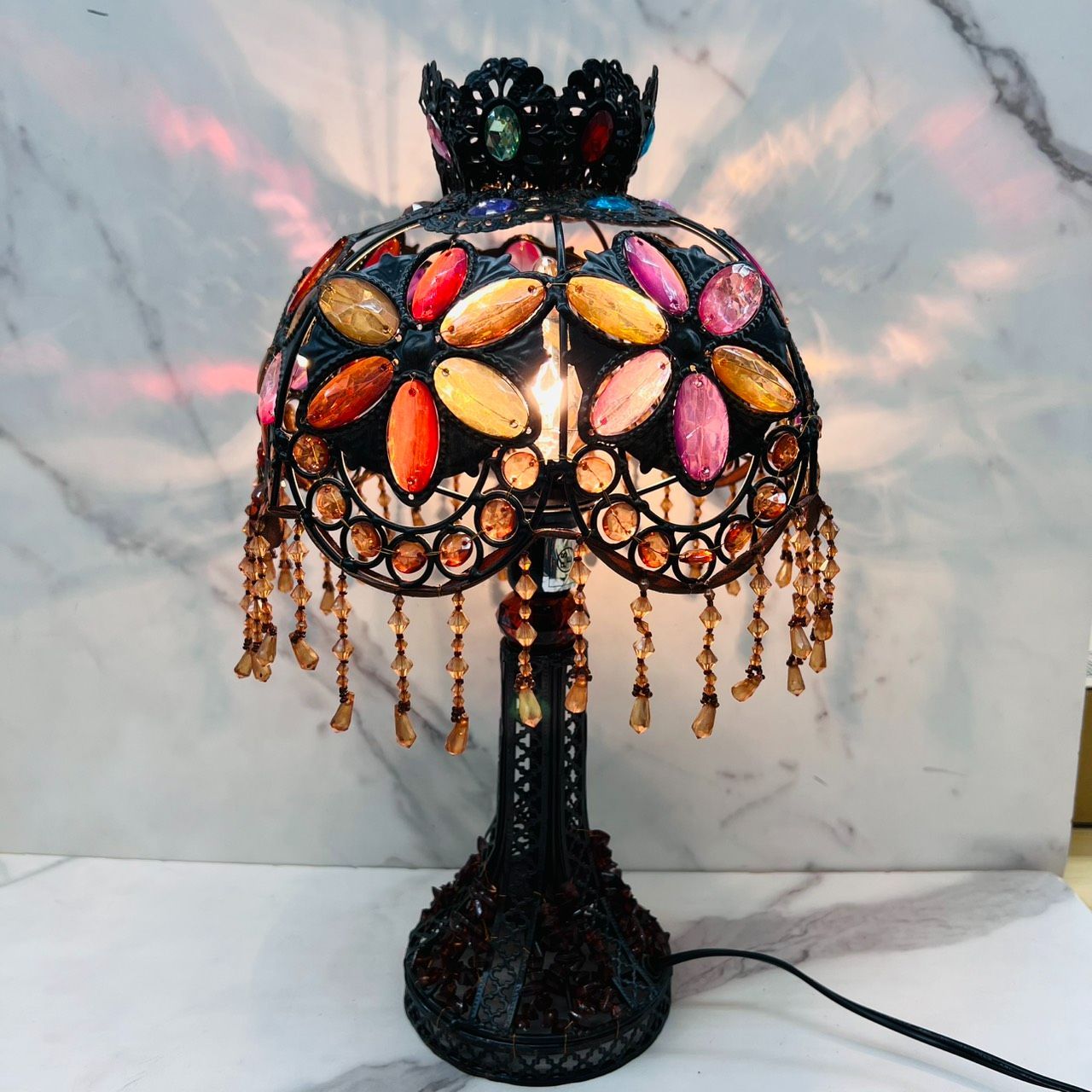 アンティーク調 スタンドライト ランプ 卓上 電気スタンド