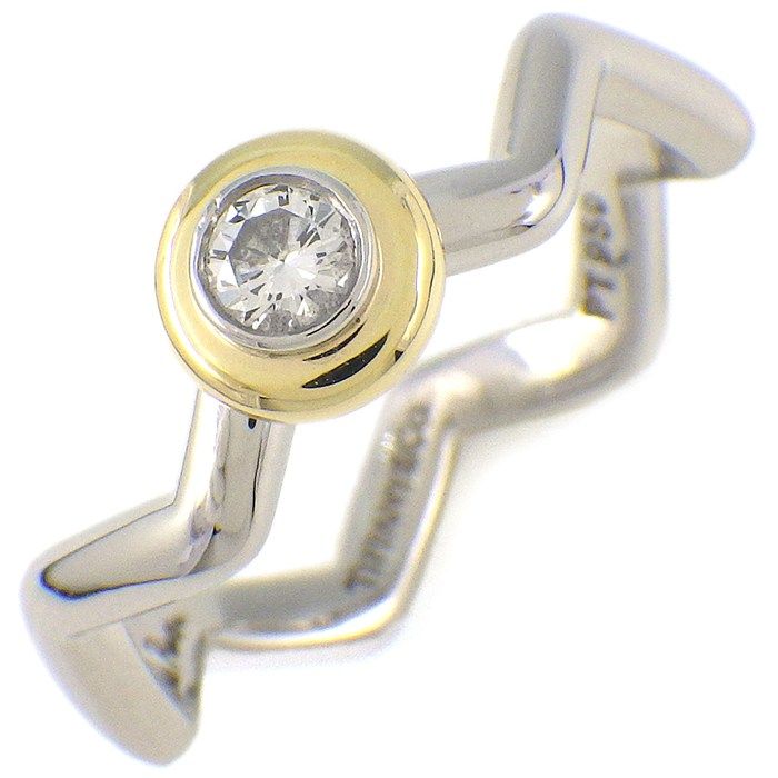 Tifanyさま専用② ティファニー チャネル ハーフエタニティ ダイヤ リング 12.5号 幅2.2