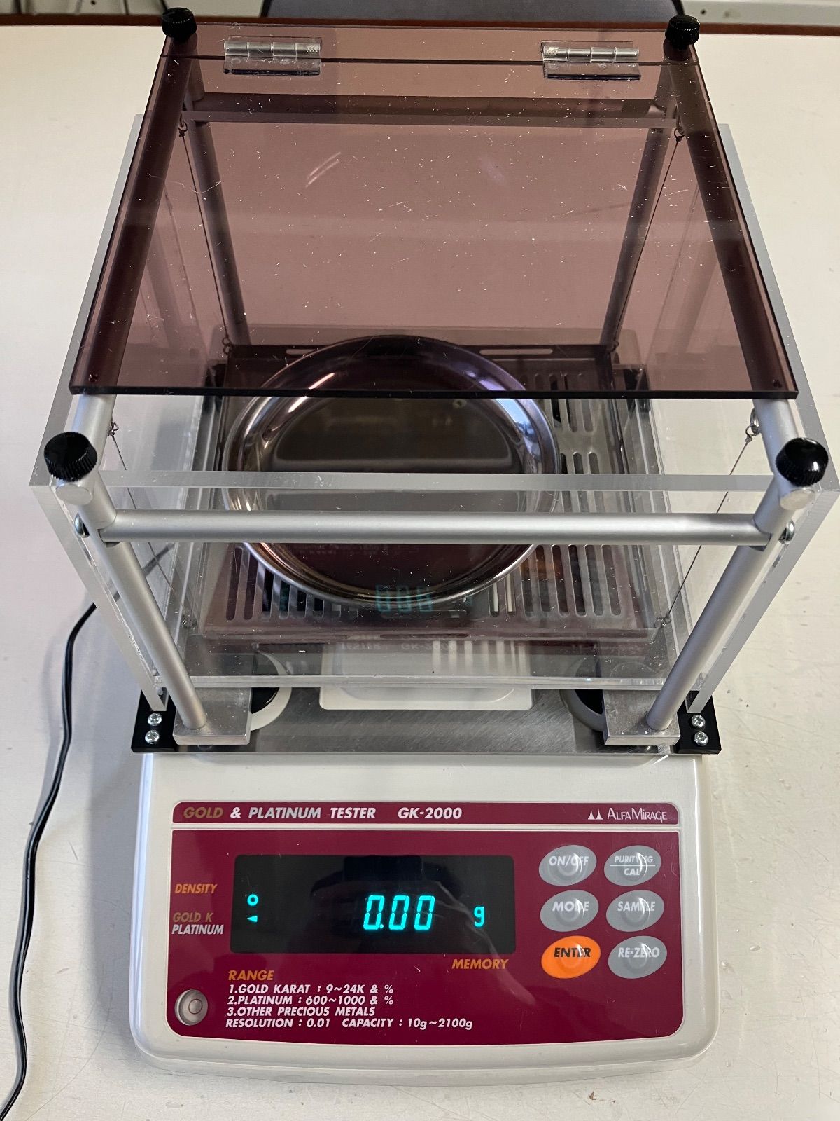 貴金属テスター 比重計 GK-2000 ALFA MIRAGE アルファミラージュ 金 判定 純度判定 プラチナ 買取 リユース 取説無し