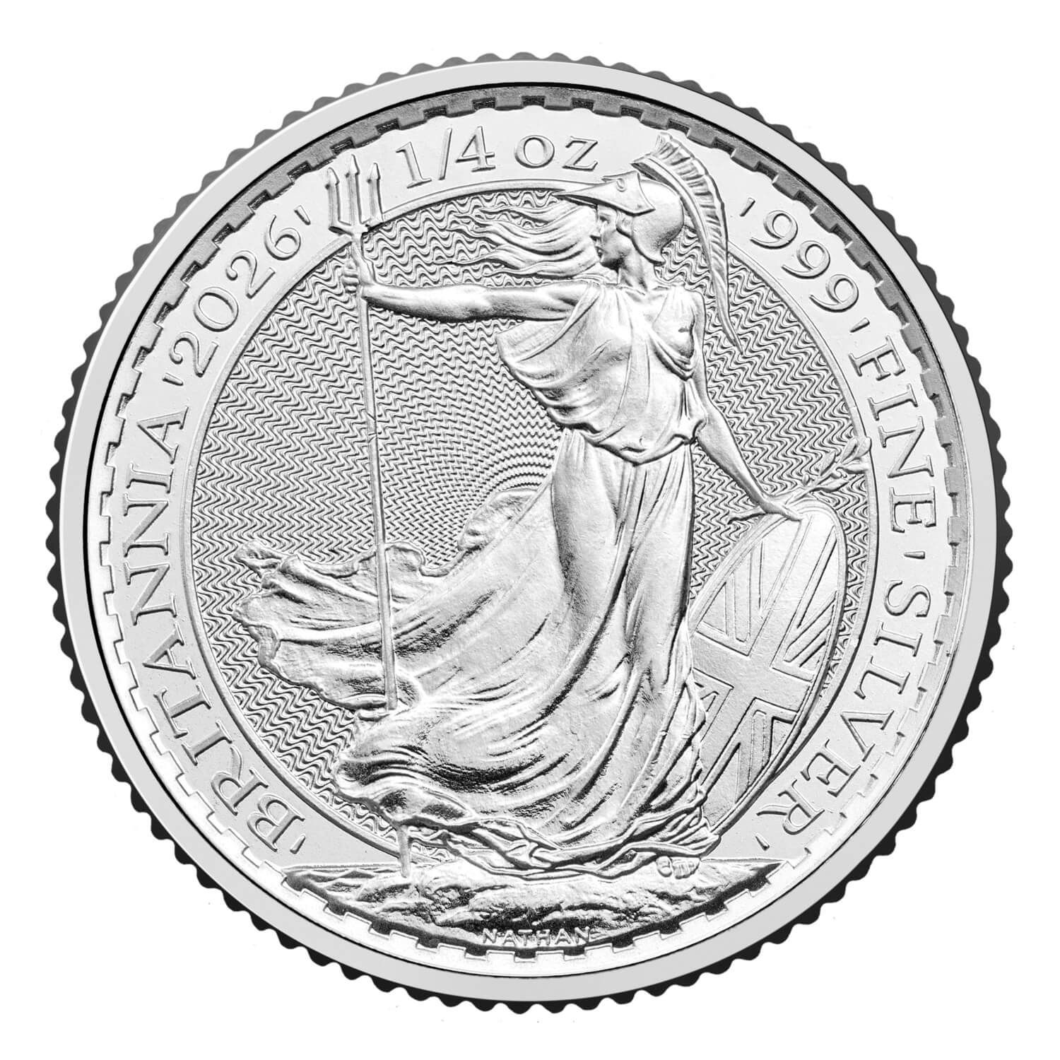 保証書・カプセル付き] 2026年 (新品) イギリス「ブリタニア」純銀 1/4