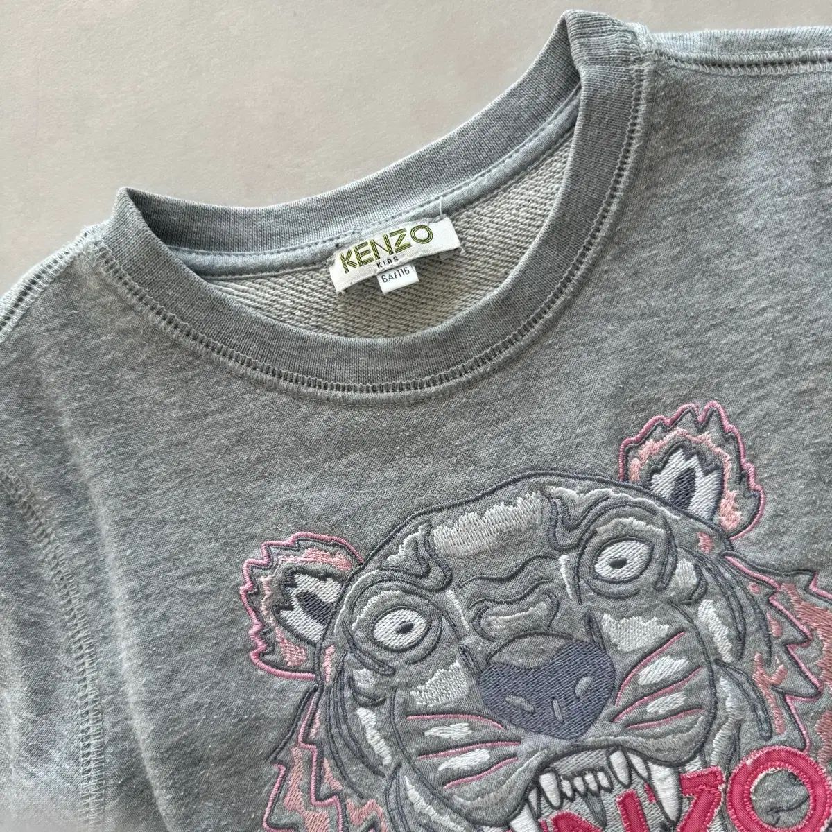 KENZO キッズ 虎 刺繍 スウェット グレー 6A (116) - メルカリ