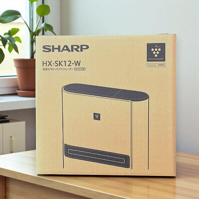 SHARP シャープ 加湿 セラミックヒーター HX-SK12-W プラズマ