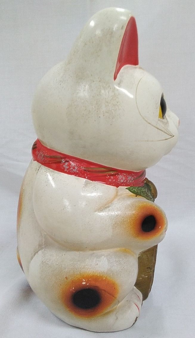 招き猫 昭和レトロ ビンテージ 貯金箱 縁起物 置物 商売繁盛