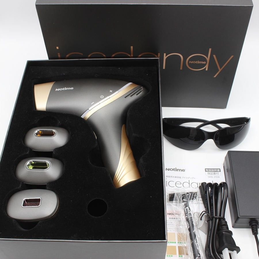 No Time icedandy SKB-2108 IPL脱毛器 美品傷汚れなし 美品】Notime アイスダンディ IPL光美容器 SKB-2108 脱毛器 ノータイム