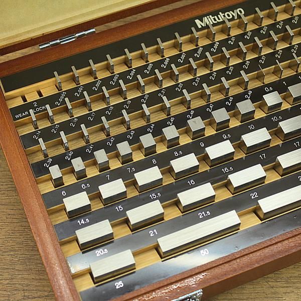 112 pcs ミツトヨ|Mitutoyo 516-515 BM 1-112 W-1 1級 ブロックゲージ セット