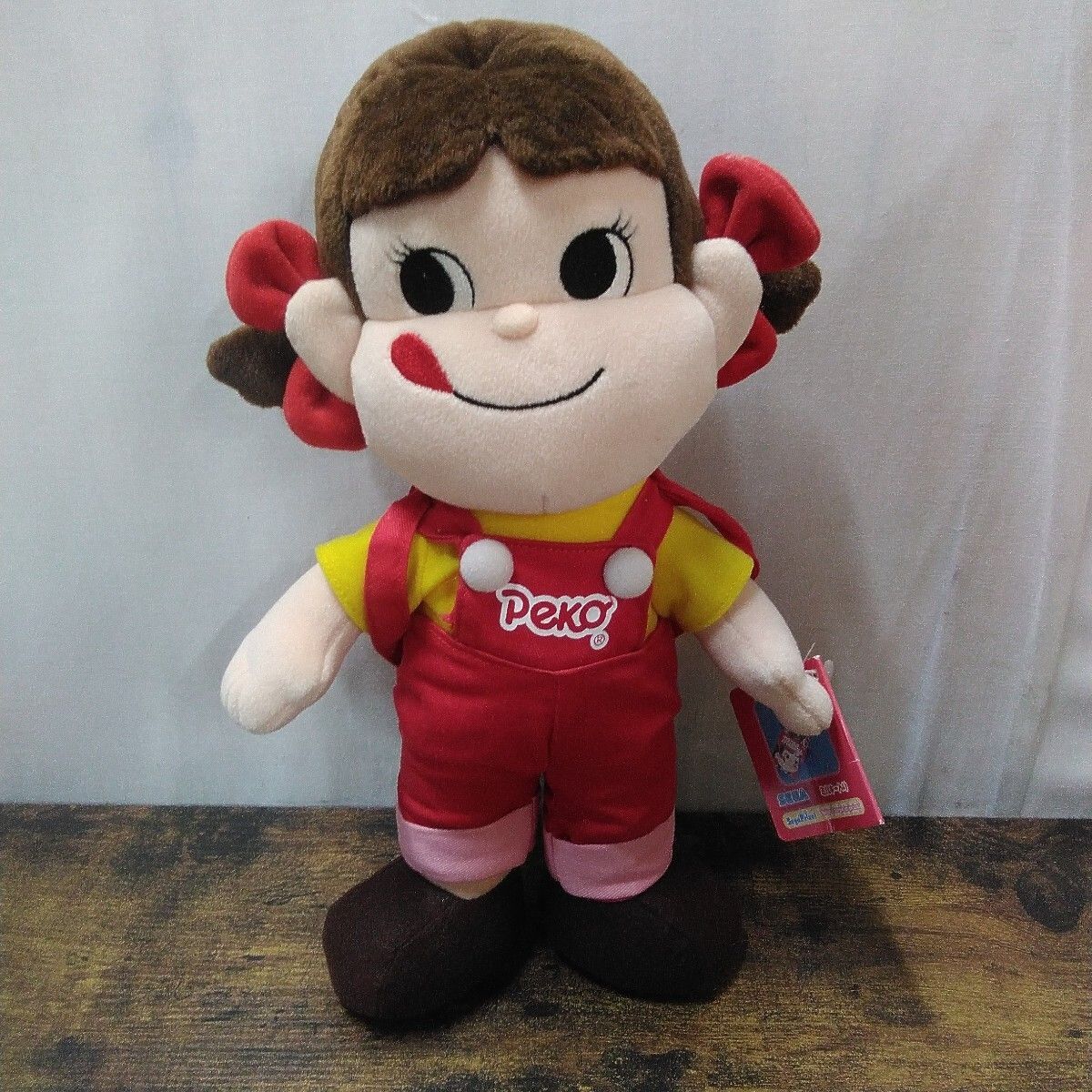 セガ ぬいぐるみ 「ペコちゃん、ポコちゃん オーバーオールぬいぐるみ、2体セット」 L394