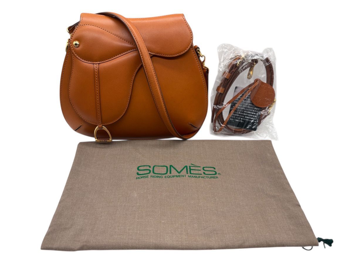 新品☆SOMES SADDLE ソメスサドル レザー マイクロショルダーバッグ 
