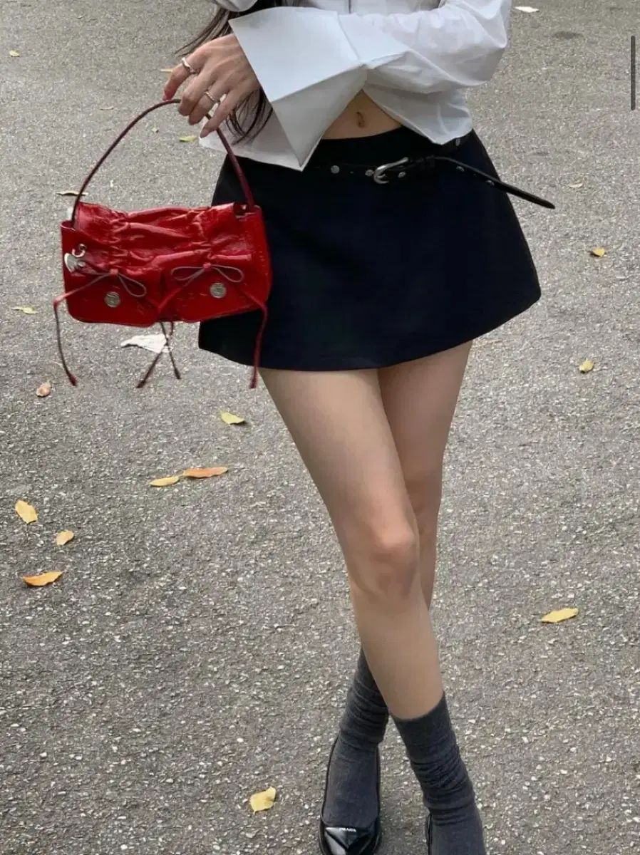 カーキポイント Mini Skirt Pants black (S)