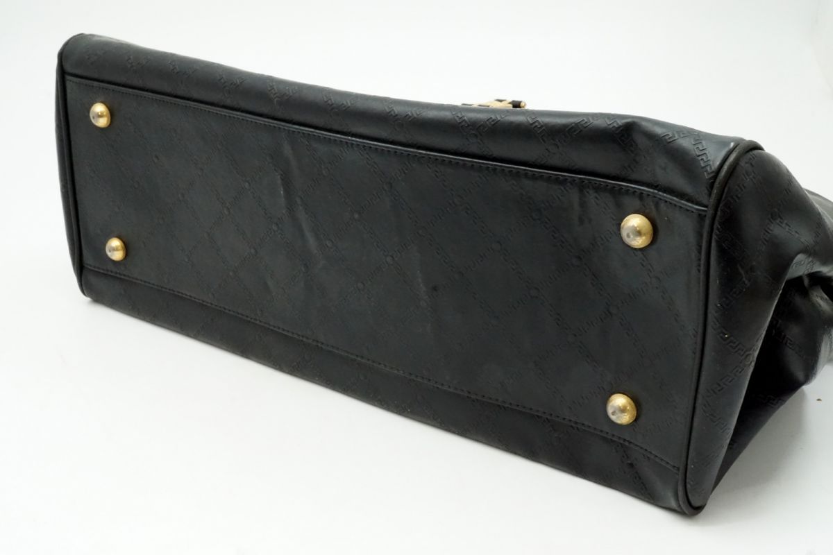 ジャンニ ヴェルサーチェ ヴィンテージ ボストン ハンドバッグ サン