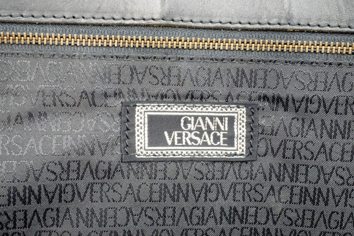 ジャンニ ヴェルサーチェ ヴィンテージ ボストン ハンドバッグ サン