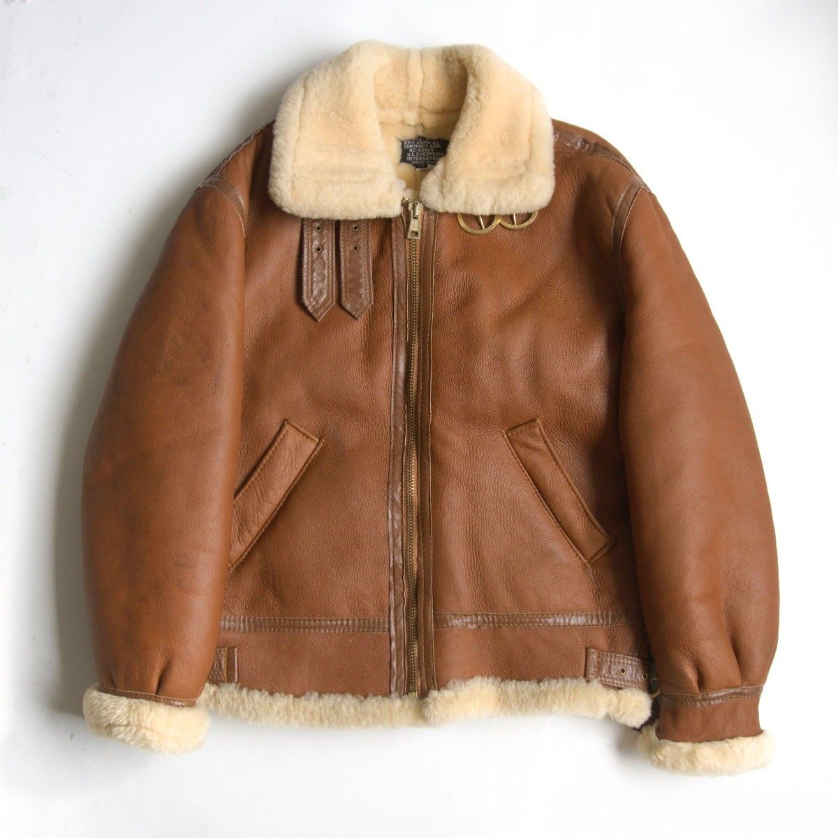 美品/USA製】U.S.SHEEPSKIN【B-3 ムートンボンバージャケット】M