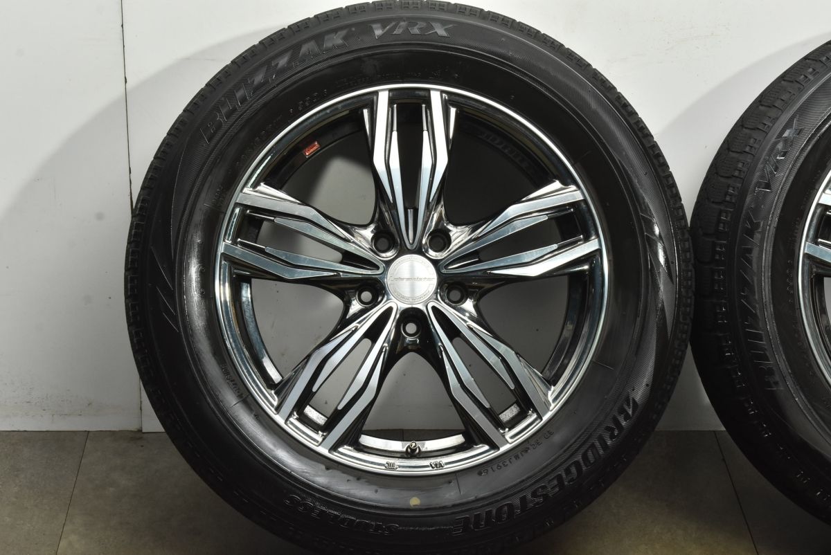  ホイール程度良好 VIVANT 17 in 7 J 38 PCD 114 3 ブリザックVRX 225 60 R アルファード ヴェルファイア カローラクロス エルグランド 17インチ タイヤ ホイールセット