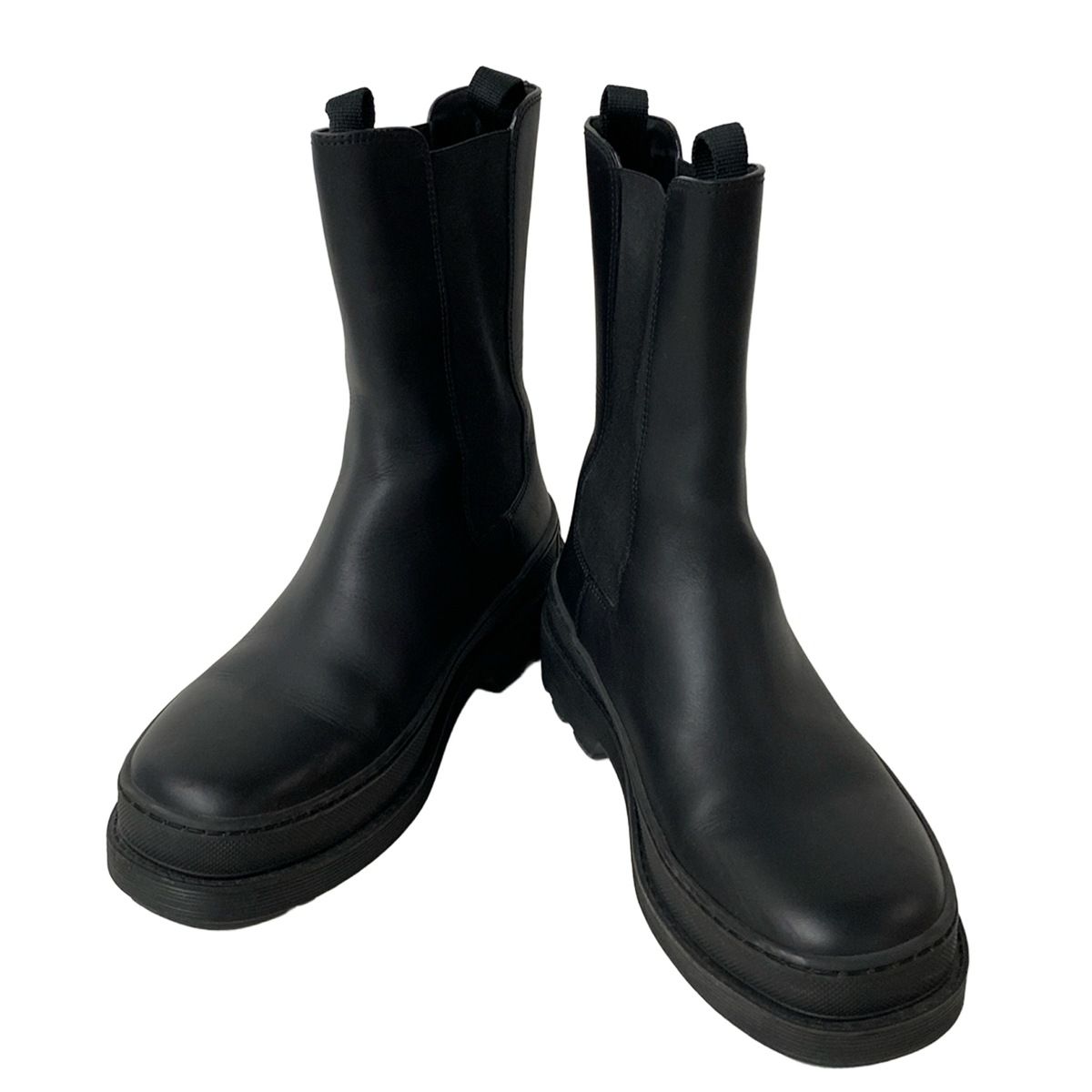 DIOR ChristianDior ディオール クリスチャンディオール ショートブーツ 37 レディース - 黒 サイドゴア レザー