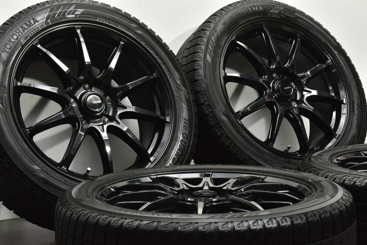 程度良好 Gスピード 17 in 7 J 48 PCD 114 3 アイスガードiG 60 215 50 R レヴォーグ GUインプレッサ リーフ NCロードスター ジェイド