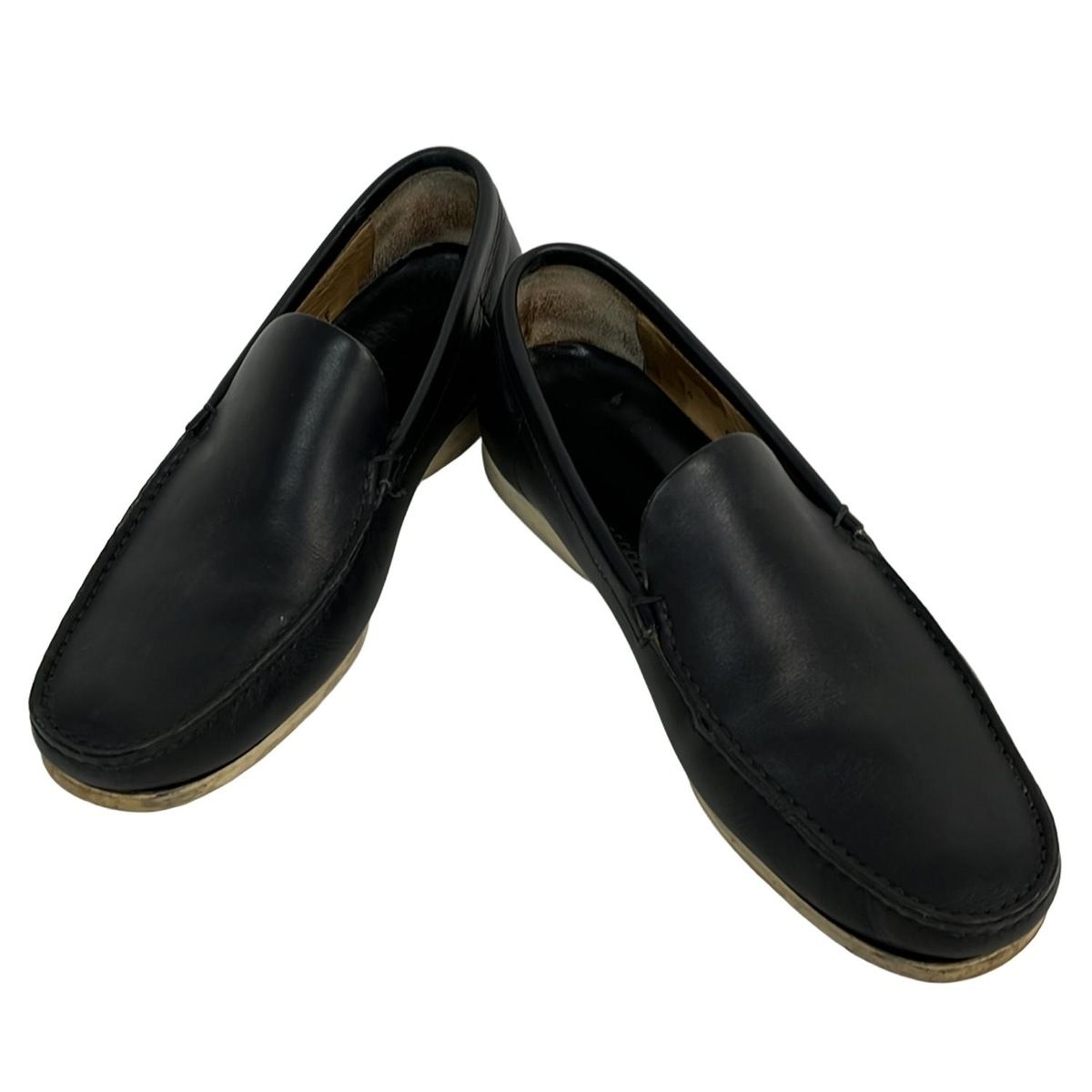 Church s チャーチ スリッポン 7 F メンズ 黒 モカシン レザー