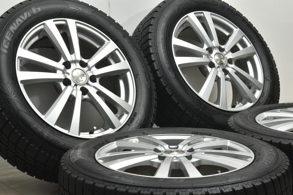 程度良好 BUSTER 17 in 7 J 42 PCD 114 3 アイスナビ6 215 60 R C HR カローラクロス WR V ヴェゼル SKフォレスター クロストレック